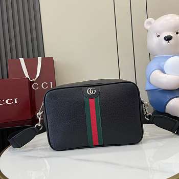 Gucci Ophidia Medium Crossbody Bag Black 28.5x18x7.5cm