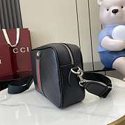 Gucci Ophidia Medium Crossbody Bag Black 28.5x18x7.5cm - 6