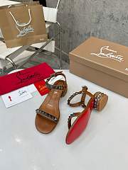 Christian Louboutin Pyrasand 30 mm Strappy Brown Sandals - 2