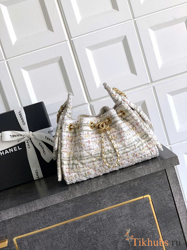 Chanel 25 Small Handbag Tweed 30x26x14cm - 1