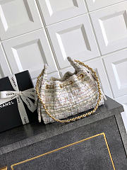 Chanel 25 Small Handbag Tweed 30x26x14cm - 4