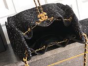 Chanel Medium 25C Hobo Bag Black Tweed 40x30x15cm - 4