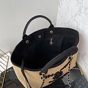 Chanel Deauville Tote Bag Beige Black 38cm - 2
