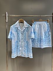 Versace Architectural Baroque Silk Shorts - 1