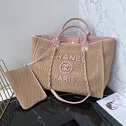Chanel Deauville Tote Bag Pink 38cm - 1