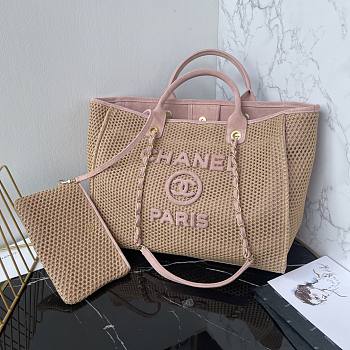 Chanel Deauville Tote Bag Pink 38cm