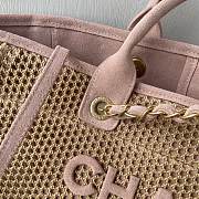 Chanel Deauville Tote Bag Pink 38cm - 6