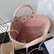 Chanel Deauville Tote Bag Pink 38cm - 4