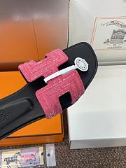 Hermes Rose Amarante Slides - 2
