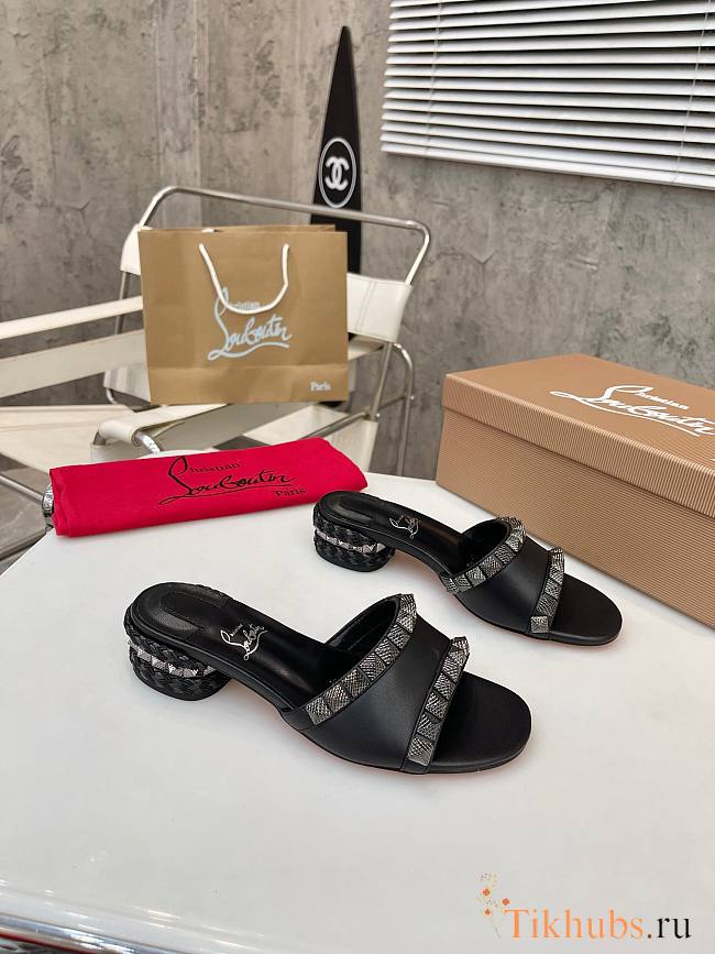 Christian Louboutin Pyramule Black 3cm - 1