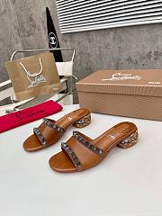 Christian Louboutin Pyramule Brown 3cm - 2