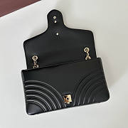 Gucci GG Marmont Large Shoulder Bag Black 30.5x18x8cm - 6