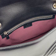 Gucci GG Marmont Large Shoulder Bag Black 30.5x18x8cm - 2