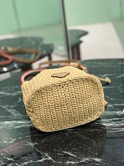Prada Crochet Mini Bucket Bag Natural 19.5x15.5x10cm - 6