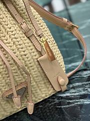 Prada Crochet Mini Bucket Bag Natural 19.5x15.5x10cm - 5
