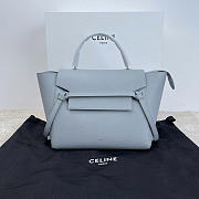 Celine Belt Bag Grained Calfskin Light Grey 28x23x16cm - 1