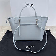 Celine Belt Bag Grained Calfskin Light Grey 28x23x16cm - 3