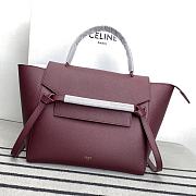 Celine Belt Bag Grained Calfskin Red Wine 28x23x16cm - 1