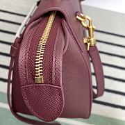 Celine Belt Bag Grained Calfskin Red Wine 28x23x16cm - 6