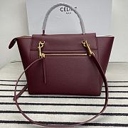 Celine Belt Bag Grained Calfskin Red Wine 28x23x16cm - 2