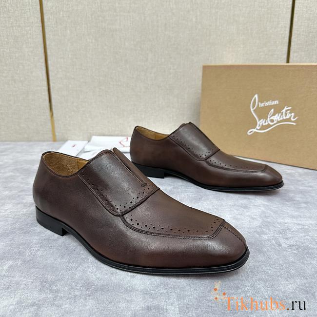 Christian Louboutin Lafitte On Brown Loafer - 1