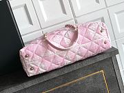 Chanel Shopping Bag Denim Light Pink White 37x28.5x13cm - 4