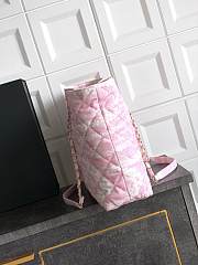 Chanel Shopping Bag Denim Light Pink White 37x28.5x13cm - 3