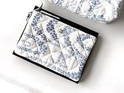 Chanel Shopping Bag Denim Light Blue White 37x28.5x13cm - 6