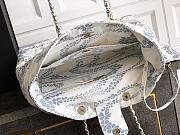 Chanel Shopping Bag Denim Light Blue White 37x28.5x13cm - 4
