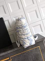 Chanel Shopping Bag Denim Light Blue White 37x28.5x13cm - 2