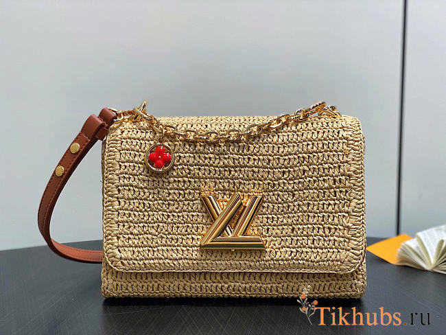 Louis Vuitton LV Twist PM Slim Raffia 19x15x7cm - 1