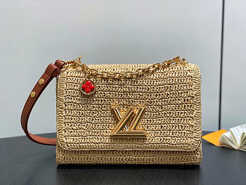 Louis Vuitton LV Twist PM Slim Raffia 19x15x7cm