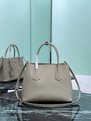 Prada Small Lined Bag Saffiano Leather Grey 31x23x14cm - 5