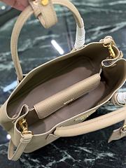 Prada Small Lined Bag Saffiano Leather Grey 31x23x14cm - 3