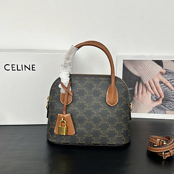 Celine Teen Honorine Bag Triomphe Canvas 22.5x17x10cm