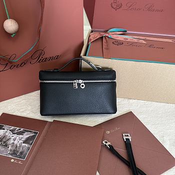 Loro Piana L19 Bag Black Silver 19x11x6.5cm