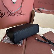Loro Piana L19 Bag Black Silver 19x11x6.5cm - 6