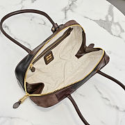 Miu Miu Beau Leather Patchwork Dark Brown Bag 27x12x8cm - 3