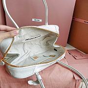 Miu Miu Beau Leather Patchwork White Bag 27x12x8cm - 4