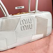 Miu Miu Beau Leather Patchwork White Bag 27x12x8cm - 3