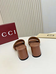 Gucci Slides Sandal With Horsebit Brown 5cm - 5