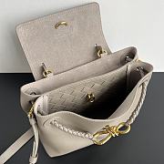 Bottega Veneta Small Ciao Ciao Bag Grey Gold 26x19x10.5cm - 2