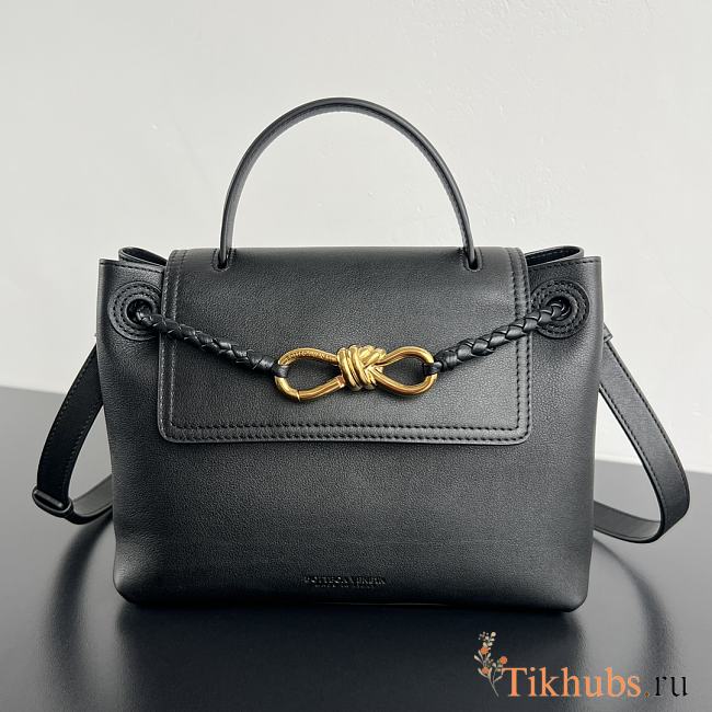 Bottega Veneta Small Ciao Ciao Bag Black Gold 26x19x10.5cm - 1
