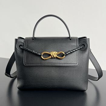 Bottega Veneta Small Ciao Ciao Bag Black Gold 26x19x10.5cm