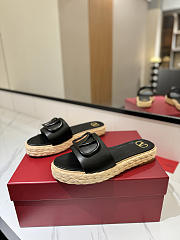 Valentino Garavani VLogo Black Slides - 3
