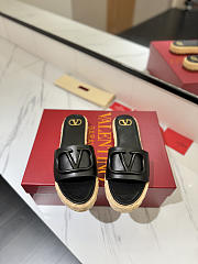 Valentino Garavani VLogo Black Slides - 2