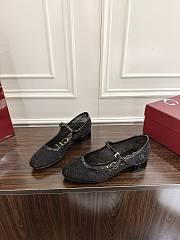 Gucci GG Mary-jane Pumps Mesh Black - 1
