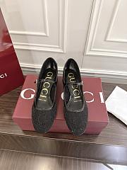 Gucci GG Mary-jane Pumps Mesh Black - 2