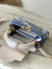 Louis Vuitton LV Mini Capucines Denim 21x13.6x8cm - 6