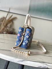 Louis Vuitton LV Mini Capucines Denim 21x13.6x8cm - 4